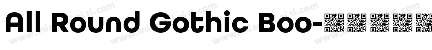 All Round Gothic Boo字体转换